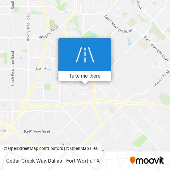 Cedar Creek Way map
