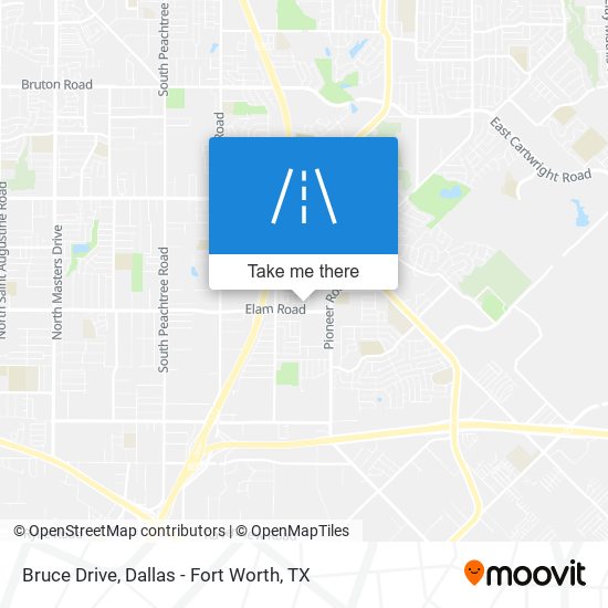 Mapa de Bruce Drive