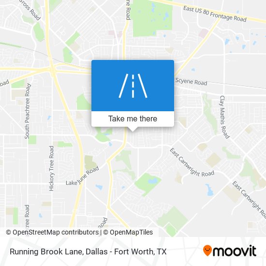 Running Brook Lane map