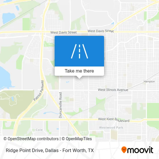 Ridge Point Drive map