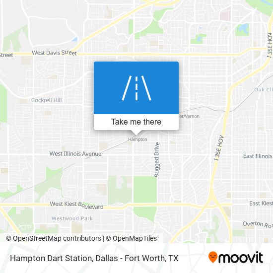 Hampton Dart Station map