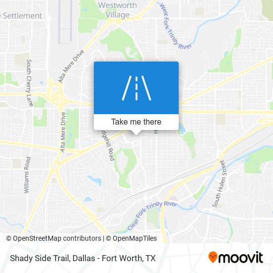 Shady Side Trail map