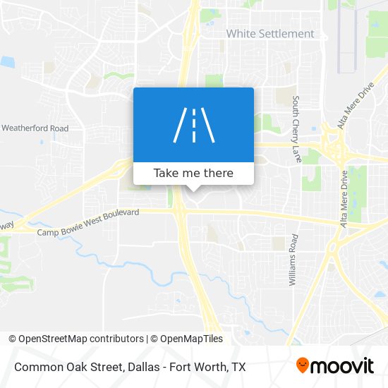 Common Oak Street map