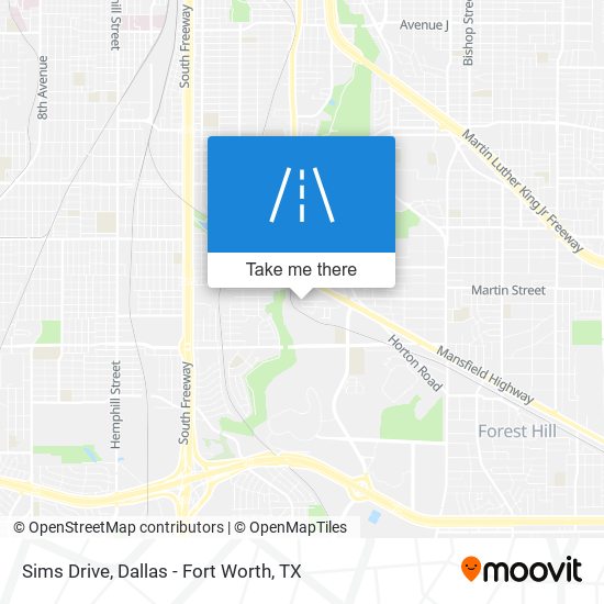 Sims Drive map