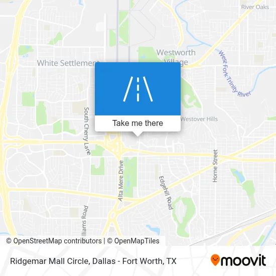 Ridgemar Mall Circle map