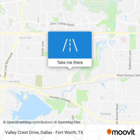 Valley Crest Drive map