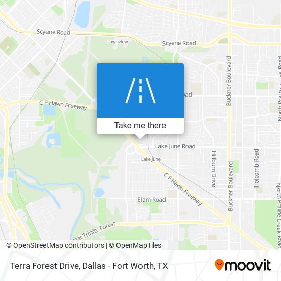 Terra Forest Drive map