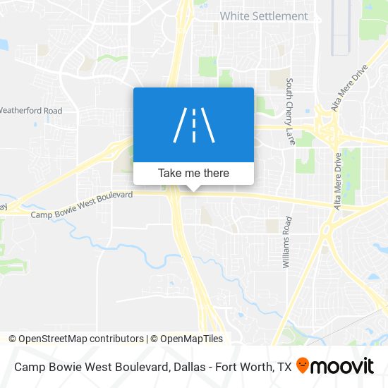 Camp Bowie West Boulevard map