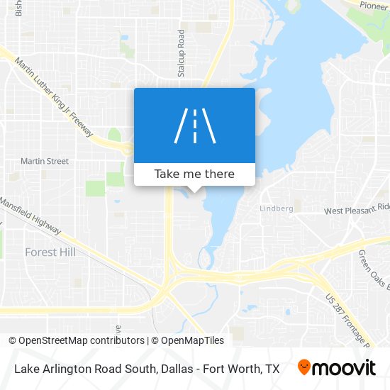 Lake Arlington Road South map