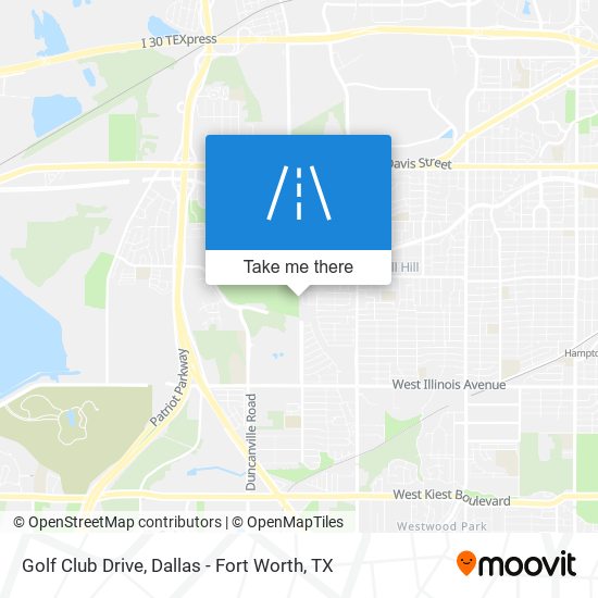 Golf Club Drive map