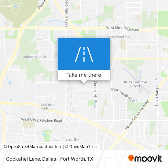 Cockatiel Lane map