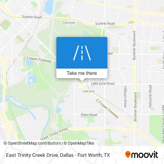 East Trinity Creek Drive map