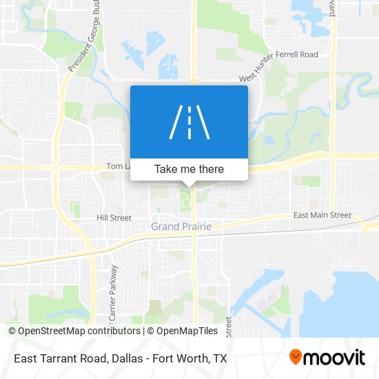 East Tarrant Road map