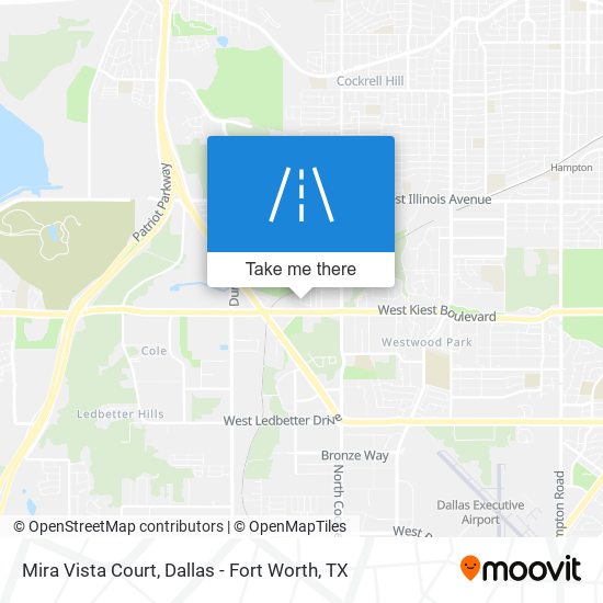 Mira Vista Court map