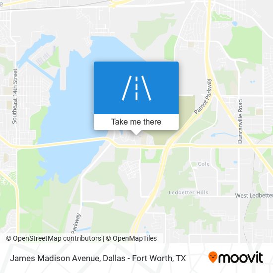 Mapa de James Madison Avenue