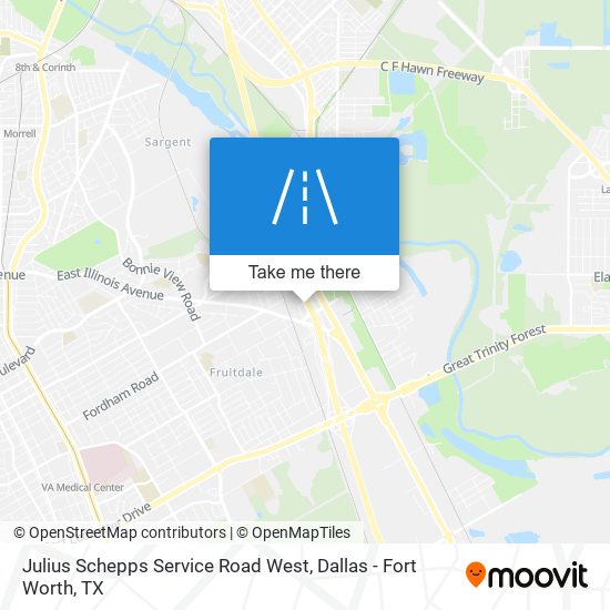 Julius Schepps Service Road West map