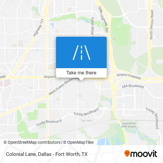 Colonial Lane map