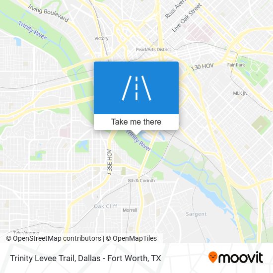 Trinity Levee Trail map