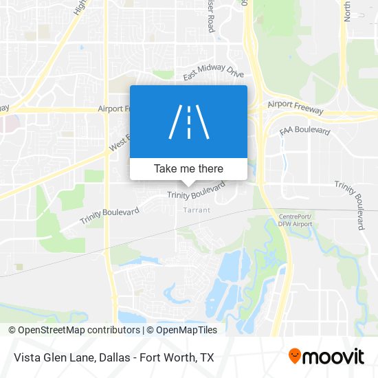 Vista Glen Lane map