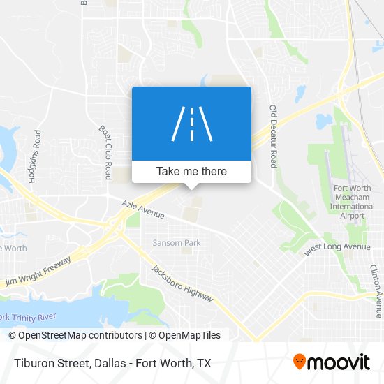 Tiburon Street map