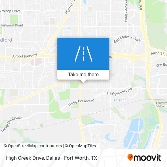High Creek Drive map