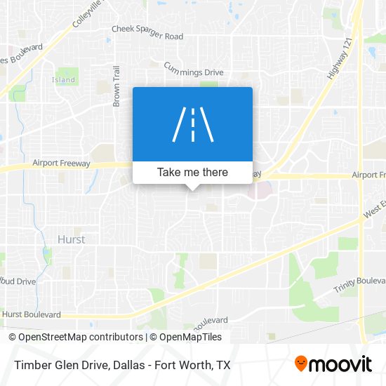 Timber Glen Drive map