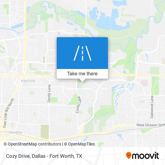 Cozy Drive map