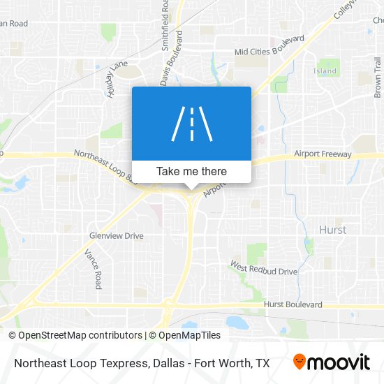 Mapa de Northeast Loop Texpress