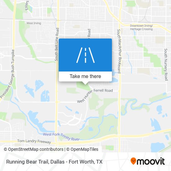 Running Bear Trail map