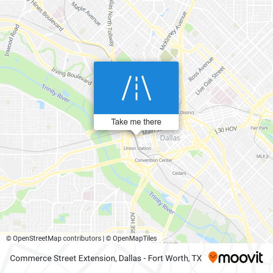 Commerce Street Extension map