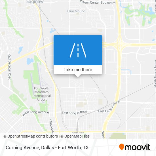 Corning Avenue map