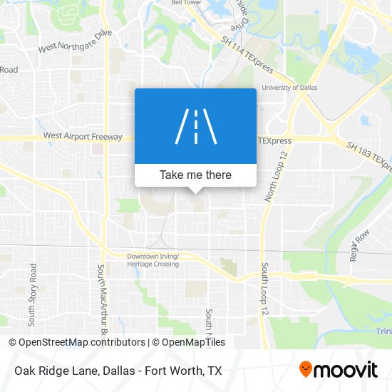 Oak Ridge Lane map