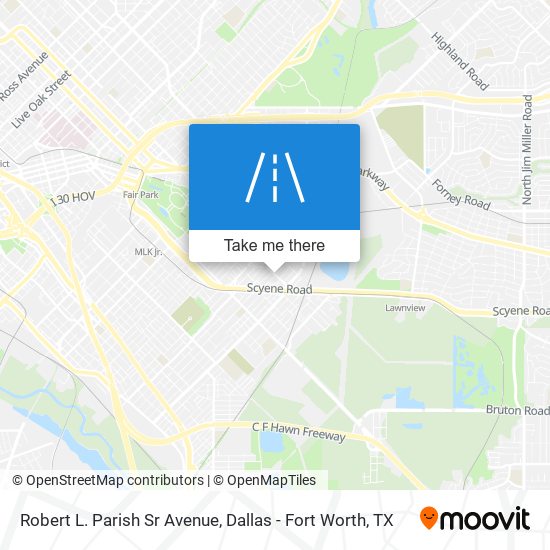 Robert L. Parish Sr Avenue map