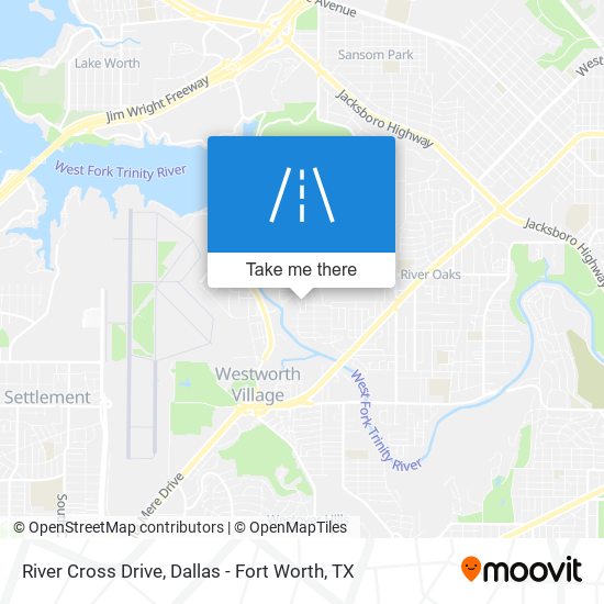 River Cross Drive map