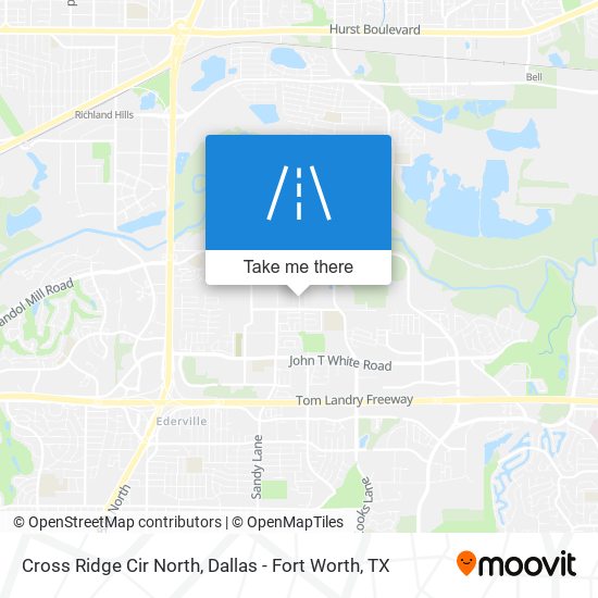 Cross Ridge Cir North map
