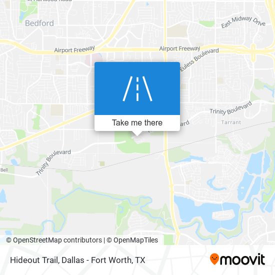 Hideout Trail map