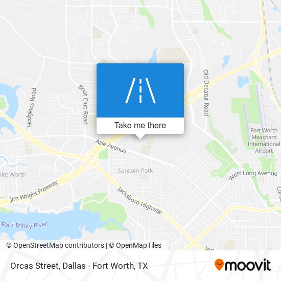 Orcas Street map