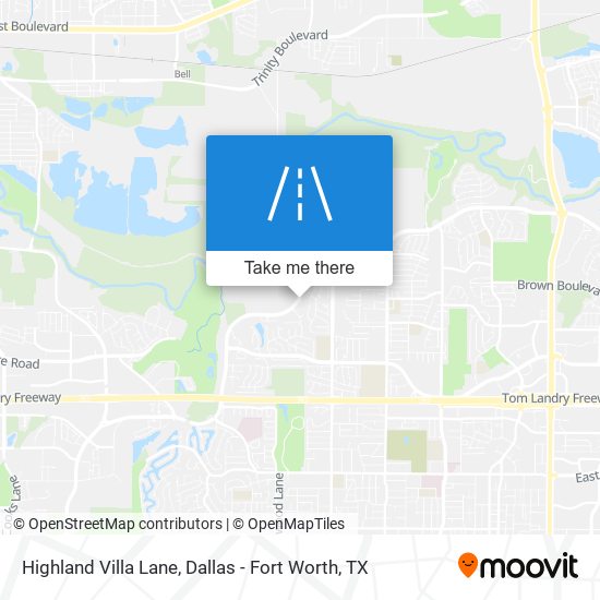 Highland Villa Lane map