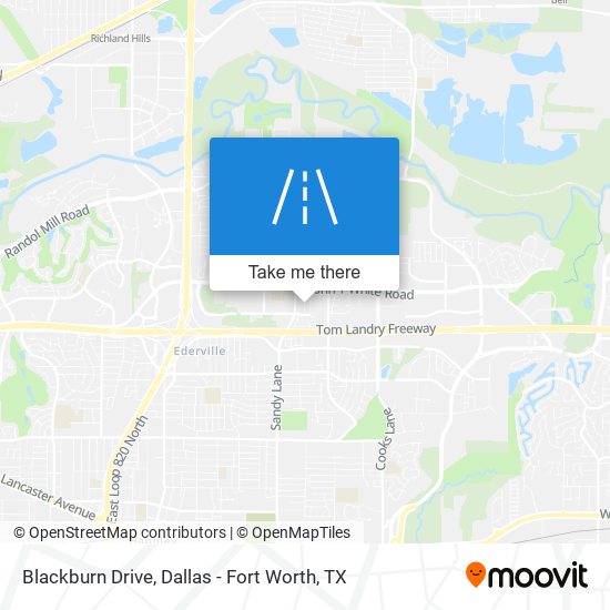Blackburn Drive map