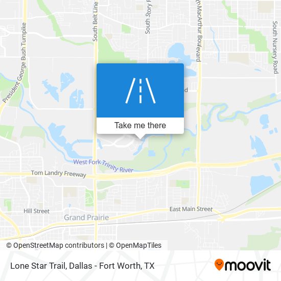 Lone Star Trail map