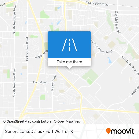 Sonora Lane map