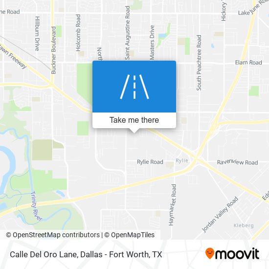 Mapa de Calle Del Oro Lane