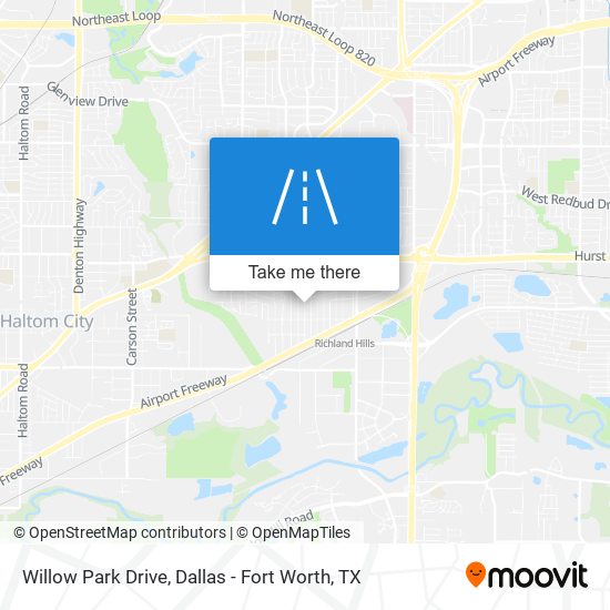 Willow Park Drive map