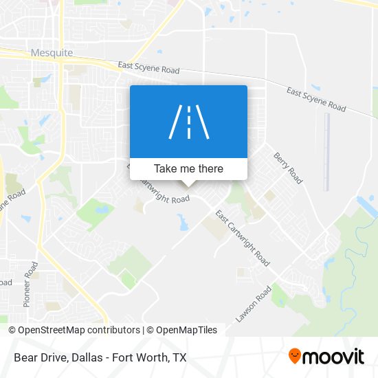 Bear Drive map