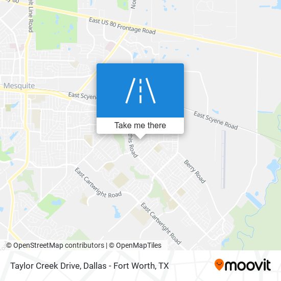 Taylor Creek Drive map