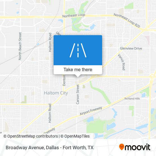 Mapa de Broadway Avenue