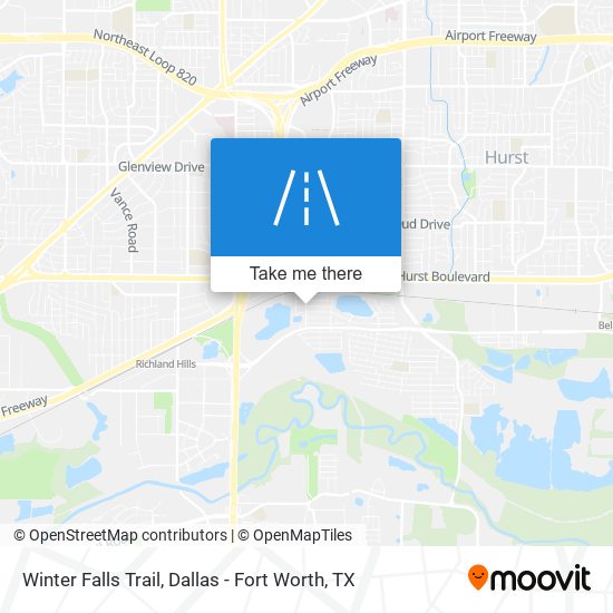Winter Falls Trail map