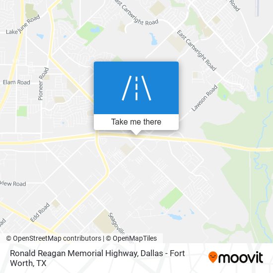 Ronald Reagan Memorial Highway map