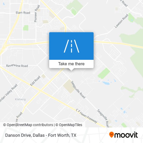 Danson Drive map