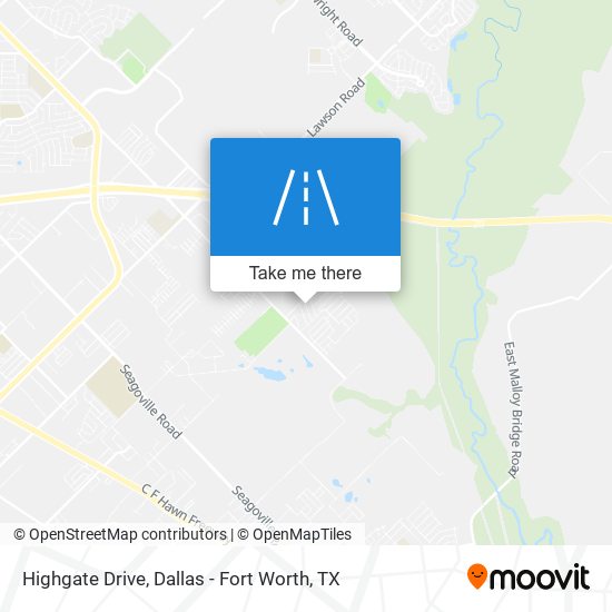 Highgate Drive map